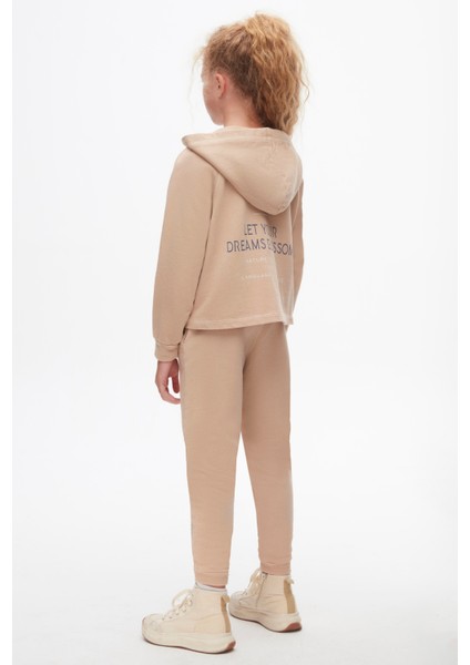 57803 Kız Çocuk Camel Botanik Pantolon