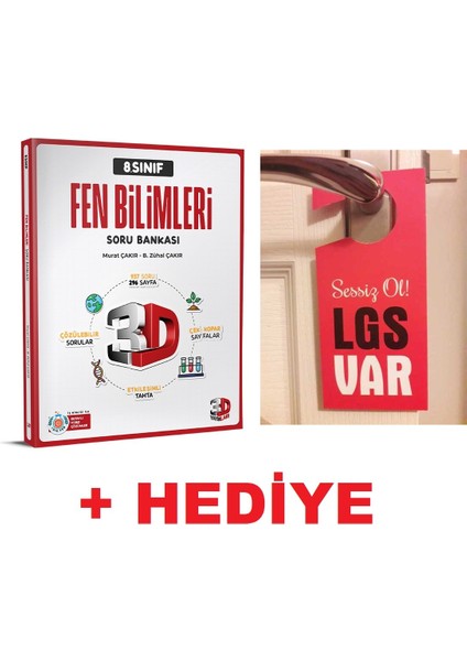 8.sınıf Lgs Fen Bilimleri Soru Bankası I + Hediye Lgs Var Kapı Askılık Uyarı Levha