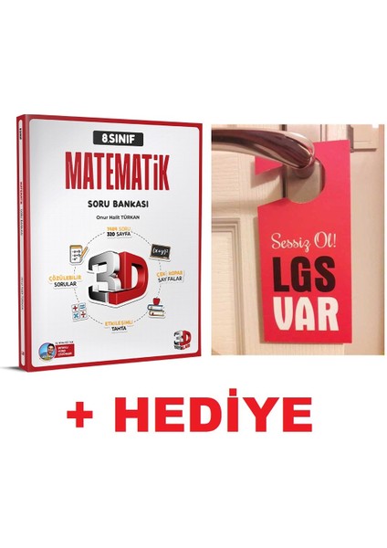 8.sınıf Lgs Matematik Soru Bankası I + Hediye Lgs Var Kapı Askılık Uyarı Levha