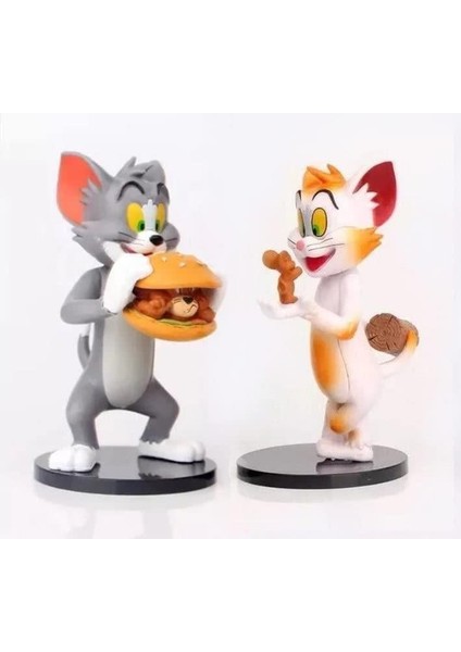 Tom & Jerry Yemek Burger Aksiyon Figürü 2 Adet