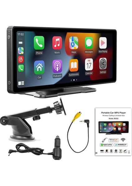 Tak Çalıştır Carplay Apple Android Auto Ekran Kablosuz Araç 10.2inç Multimedya Wıfı Video Araç Araba Ekran Navigasyon 1026NCP