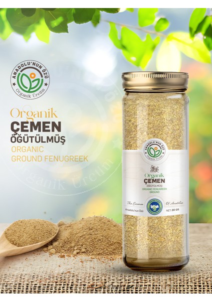 Organik Çemen (Öğütülmüş) ''80GR''