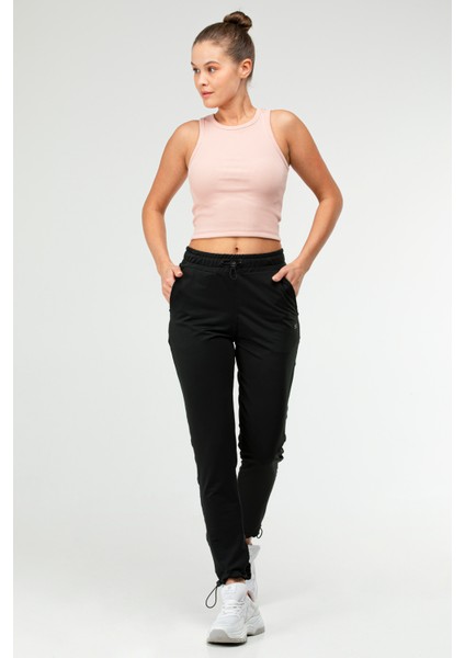 Pudra Slim Fit Pamuklu Açık Yaka Crop Top Kaşkorse Kadın Tişört SF-0751