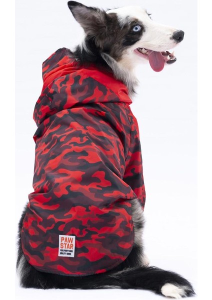 Kırmızı Dijon Büyük Irk Köpek Tulum Yağmurluğu Köpek Yağmurluk Köpek Kıyafeti Köpek Elbisesi