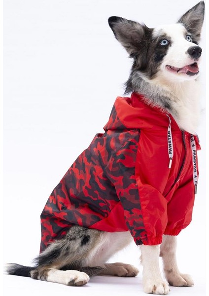 Kırmızı Dijon Büyük Irk Köpek Tulum Yağmurluğu Köpek Yağmurluk Köpek Kıyafeti Köpek Elbisesi modelleri
