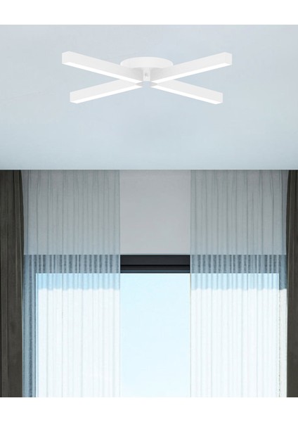 Molino (Beyaz Kasa, Beyaz Işık) Ledli Modern Plafonyer LED Avize Salon Mutfak Oturma Odası Antre Hol fiyatları