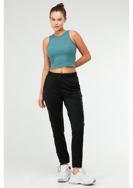 Nefti Slim Fit Pamuklu Açık Yaka Crop Top Kaşkorse Kadın Tişört SF-0751