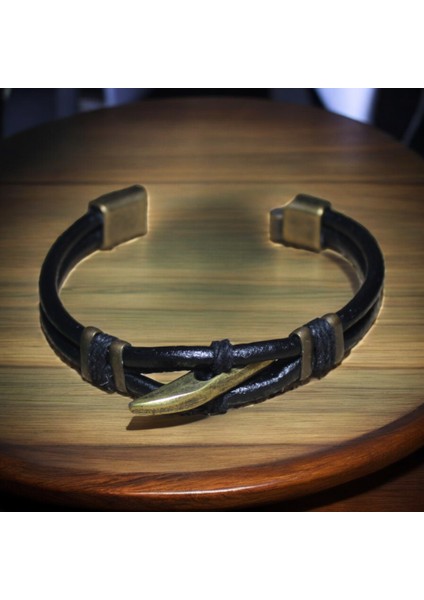 Antik Diş Figürlü Metal Boncuk Kadın Bileklik – Mıknatıs Kapama modelleri