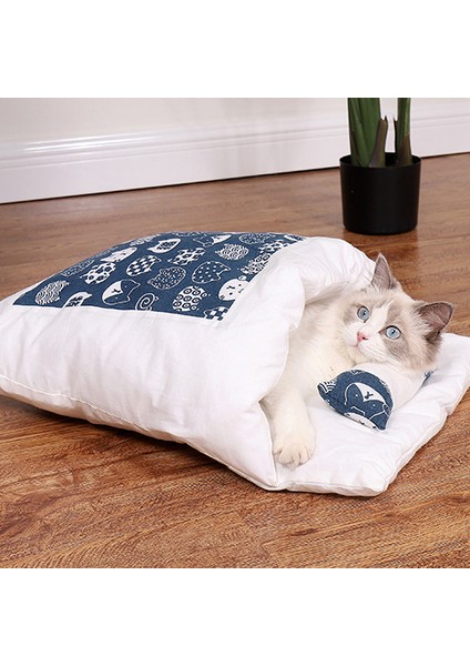 Japon Kedi Yuvası Kedi Uyku Tulumu Kapalı Çıkarılabilir Kedi Yatağı (Yurt Dışından)