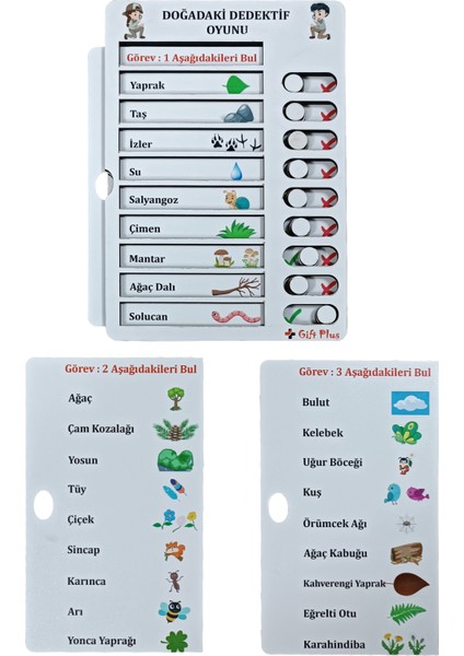 Dedektif Oyunu-Yapılacaklar Oyunu Eğitici Oyuncak