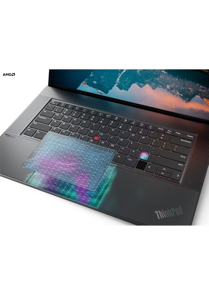 Thinkpad Z16 Gen 1 Ryzen 9 Pro 6950H 32-Gbddr5 2 Tbssd 16" Wquxga Windows 11 Pro Touch Taşınabilir Bilgisayar 21D4001ETX Bt3