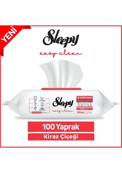 Easy Clean Kiraz Çiçeği Yüzey Temizlik Havlusu 100 Yaprak