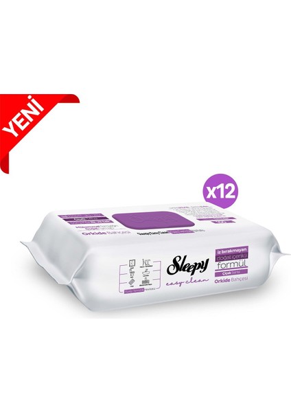 Easy Clean Orkide Bahçesi Yüzey Temizlik Havlusu&Mendili 12x100 (1200 Yaprak)