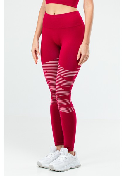 Bordo Slim Fit Toparlayıcı Seamless Kadın Tayt SSD0025 fiyatları