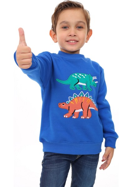 Erkek Çocuk Nakışlı Sweatshirt