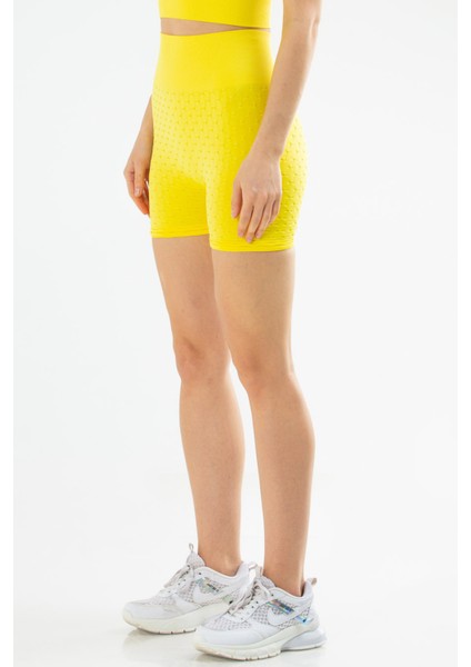 Sarı Slim Fit Yüksek Bel Toparlayıcı Seamless Kadın Tayt SSE0001 fiyatları