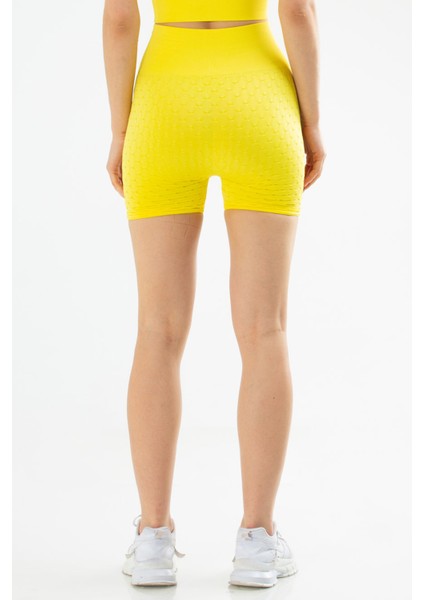Sarı Slim Fit Yüksek Bel Toparlayıcı Seamless Kadın Tayt SSE0001 fırsatları