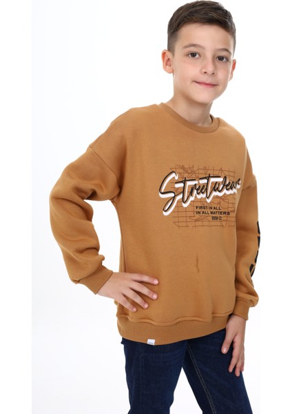 Erkek Çocuk Baskılı Sweatshirt