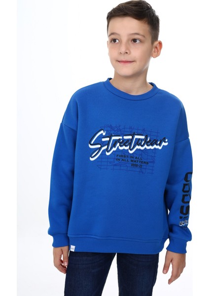Erkek Çocuk Baskılı Sweatshirt