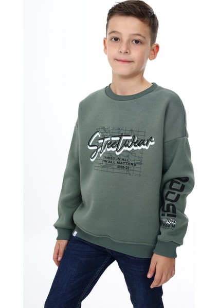 Erkek Çocuk Baskılı Sweatshirt
