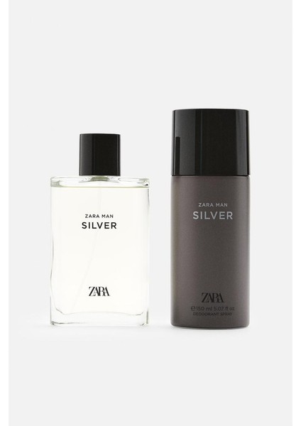 Man Silver EDT 90 ml + Deodorant Spray EDC 150 ml Erkek Parfüm Seti