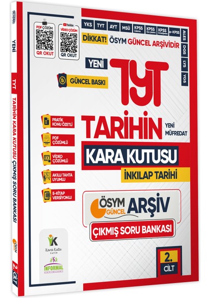 2025 TYT Tarihin Kara Kutusu ÖSYM Çıkmış Soru Bankası 2’li Modüler Set