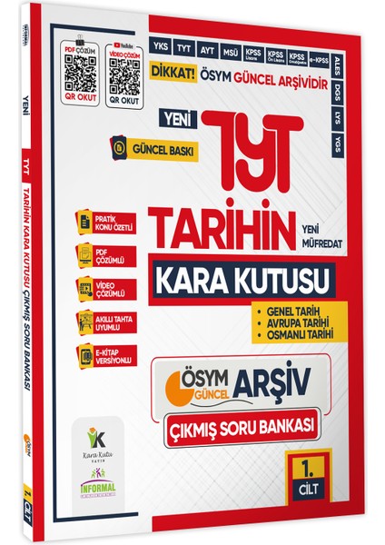 2025 TYT Tarihin Kara Kutusu ÖSYM Çıkmış Soru Bankası 2’li Modüler Set