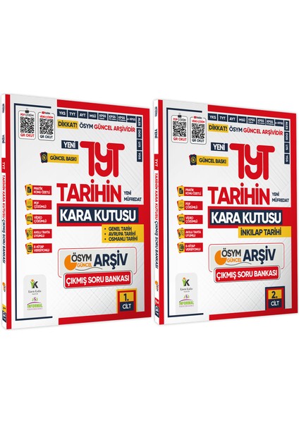 2025 TYT Tarihin Kara Kutusu ÖSYM Çıkmış Soru Bankası 2’li Modüler Set