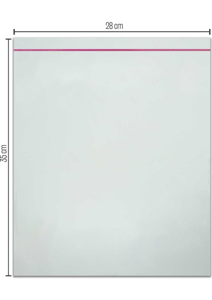 28*35 Bantlı Opp (Parlak-Şeffaf) Jelatin 100 Adet