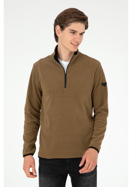 U.S. Polo Assn. Erkek Haki Sweatshirt 50298085-VR027