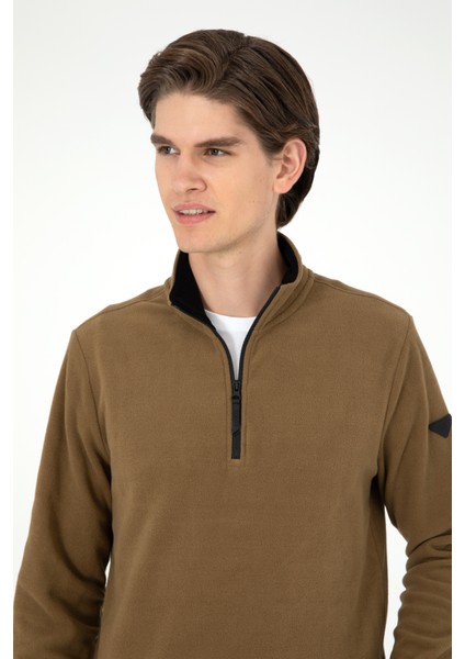 U.S. Polo Assn. Erkek Haki Sweatshirt 50298085-VR027