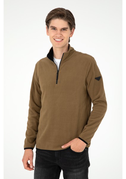 U.S. Polo Assn. Erkek Haki Sweatshirt 50298085-VR027