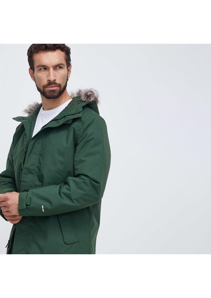 Recycled Zaneck Erkek Yeşil Kapüşonlu Mont fiyatları