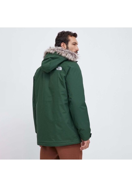 Recycled Zaneck Erkek Yeşil Kapüşonlu Mont modelleri