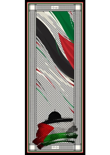 Kefiye Şal F120-01 70X190 Herbal/bitkisel