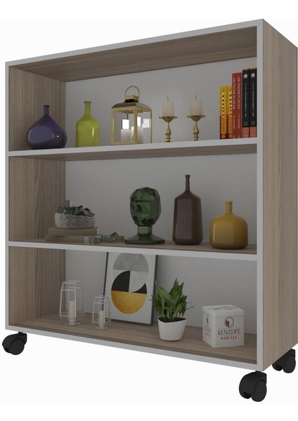 Kenzlife mutfak dolabı raziye 088*070*030 crd tekerlekli banyo evrak ofis ayakkabılık kiler