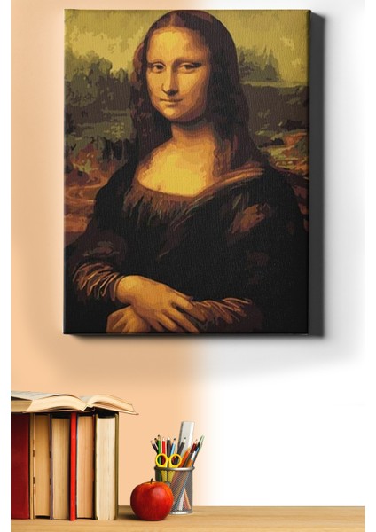 Sayılarla Boyama Seti Kasnaklı Mona Lisa 40 x 50 cm
