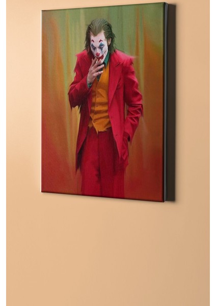 Sigara Içen Joker Sayılarla Boyama Seti Tuval Seti Fırça Boya Dahil (Kasnaklı) Hobi - 40 x 50 cm