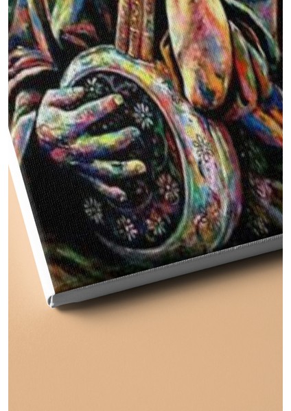 Sayılarla Boyama Seti Kasnaklı Hintli Sanatçı 60 x 75 cm modelleri