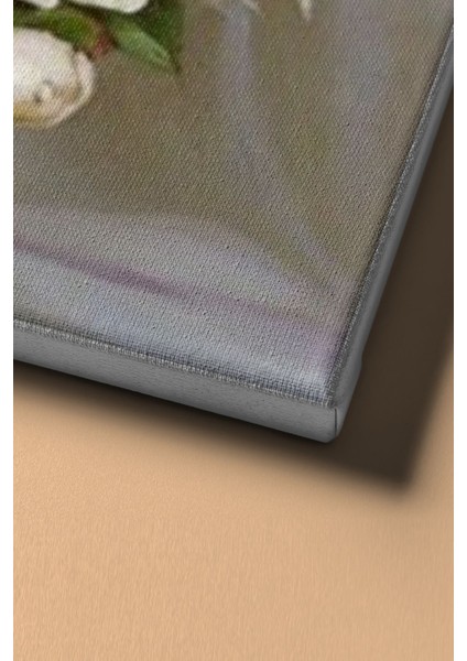 Sayılarla Boyama Seti Çerçeveli Kasnaklı Beyaz Güller 60X75 cm fırsatları