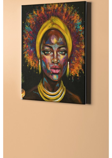 Sayılarla Boyama Seti Çerçeveli Kasnaklı Renkli Afrikalı 50 x 65 cm fiyatları