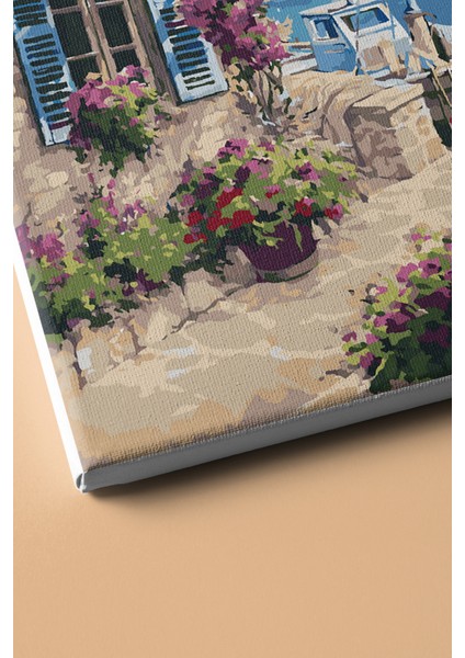 Sayılarla Boyama Seti Kasnaklı Yazlık Ev 40 x 50 cm