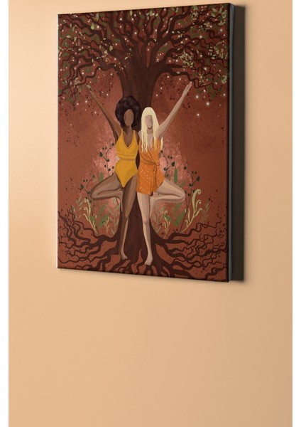 Sayılarla Boyama Seti Kasnaklı Iki Arkadaşın Buluşma Noktası 60 x 75 cm