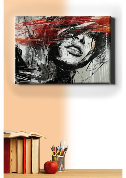 Sayılarla Boyama Seti Kasnaklı Anime Kadın 60 x 75 cm