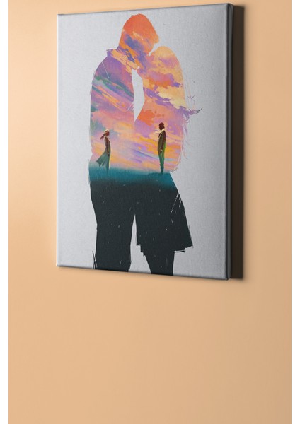 Sayılarla Boyama Seti Kasnaklı Aşka Özlem 50 x 65 cm