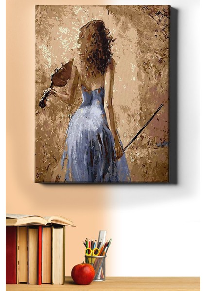 Sayılarla Boyama Seti Kasnaklı Asil Kemancı 60 x 75 cm