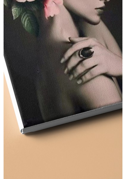 Sayılarla Boyama Seti Kasnaklı Çiçek Saçlı Kadın 5 60 x 75 cm