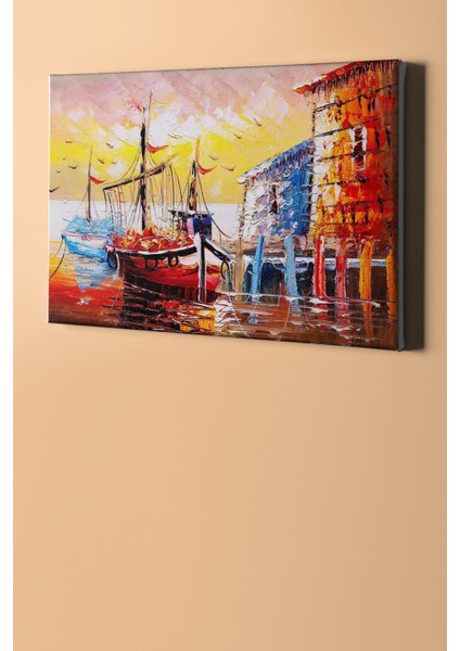 Sayılarla Boyama Seti Kasnaklı Iskelede Bekleyiş 50 x 65 cm fiyatları