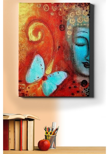 Sayılarla Boyama Seti Kasnaklı Buda ve Kelebek 50 x 65 cm