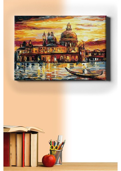 Sayılarla Boyama Seti Kasnaklı Venedik'te Gezinti 50 x 65 cm